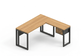 03 mesa em l tubular com gavetas